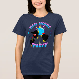 Funny Hens Night Chicken Party Humour Tri-Blend Shirt