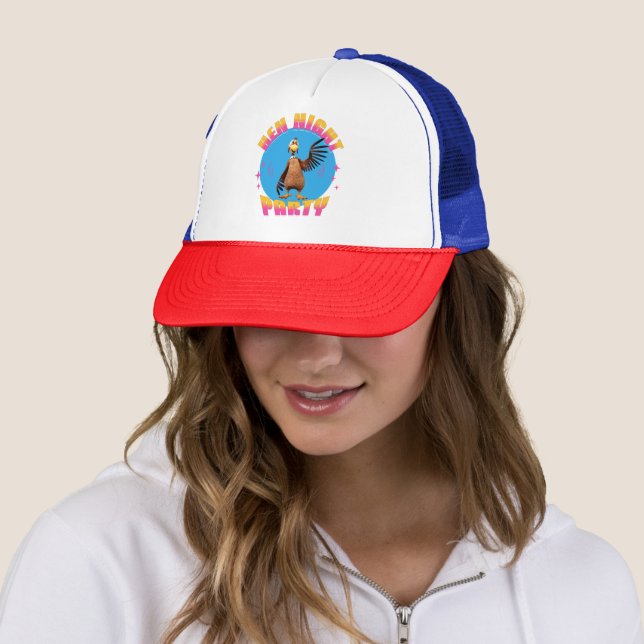 Funny Hens Night Chicken Party Humour Trucker Hat (In Situ)