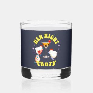 Funny Hens Night Party Funny Chicken Whiskey Glass