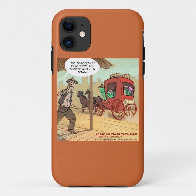Funny Herbal Sage Coach Is Here iPhone 5/5S Case (Back)