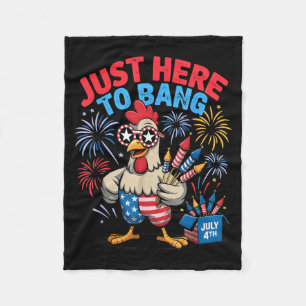 Funny here to bang chicken fcawf bird staff flag fleece blanket