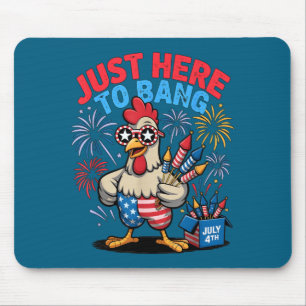 Funny here to bang chicken fcawf bird staff flag mouse pad