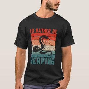 Funny Herpetology Vintage Snake Lover Iu2019d Rath T-Shirt