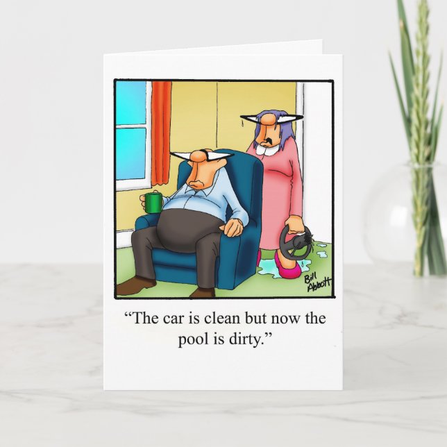 Funny Hi And Hello Humour Greeting Card (Front)
