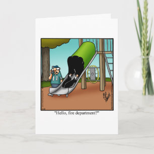 Funny Hi And Hello Humour Greeting Card