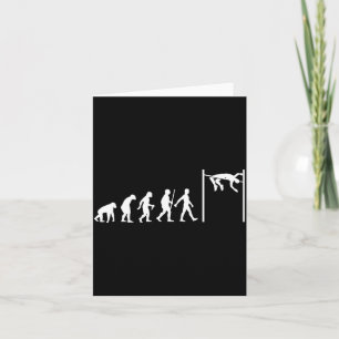 Funny High Jump Art For Men Women Track Field High Card