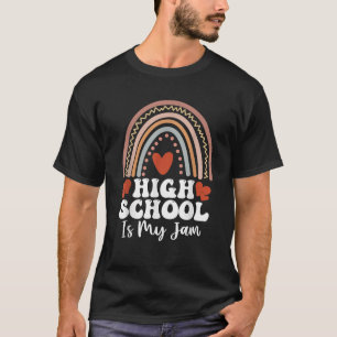 Funny High School Boho Rainbow Back To High School T-Shirt
