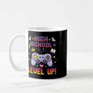 Funny High School Level Up Gamer Ck To School Kids Coffee Mug