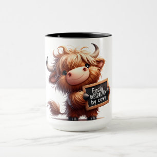 Funny Highland Cow At Police Dept. Mug