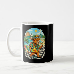 Funny Highland Cow Brazil Rio Travel Cowgirl Coffee Mug