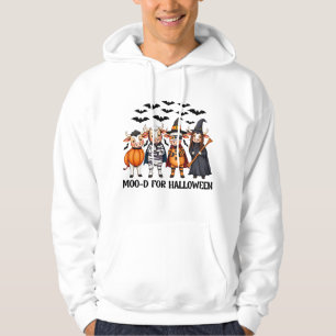 Funny Highland Cow Moo-d for Halloween Hoodie