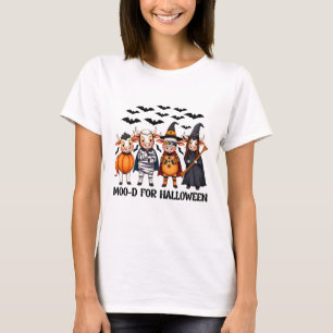 Funny Highland Cow Moo-d for Halloween T-Shirt