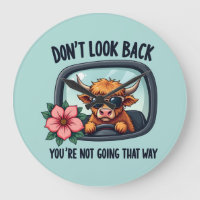 Funny Highland Cow Retro Western Motivational Art
