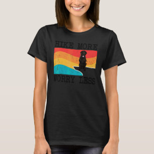 Funny Hike More Worry Less Flat Coated Retriever G T-Shirt
