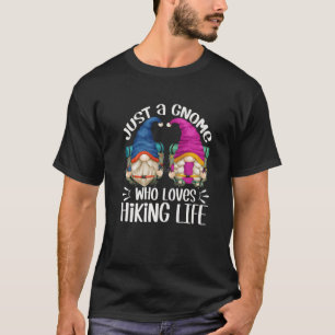 Funny Hiker Gnome Camping Couple For Mom Who Loves T-Shirt