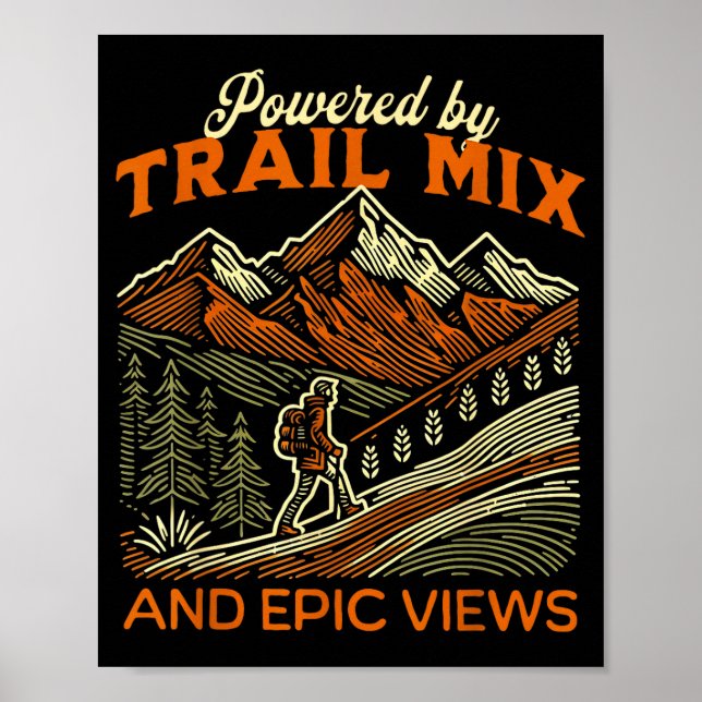 Funny hiker quote hiking  poster (Front)