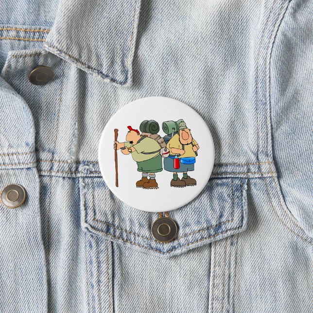 Funny Hikers Outdoor Adventure Camping Humour  7.5 Cm Round Badge (Creator Uploaded)