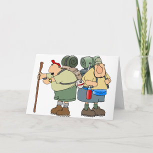 Funny Hikers Outdoor Adventure Camping Humour  Card