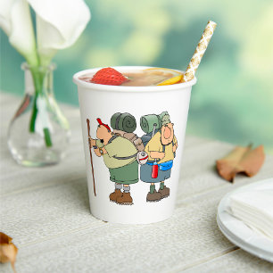 Funny Hikers Outdoor Adventure Camping Humour Paper Cups