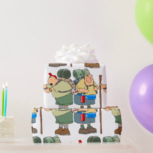 Funny Hikers Outdoor Adventure Camping Humour  Wrapping Paper