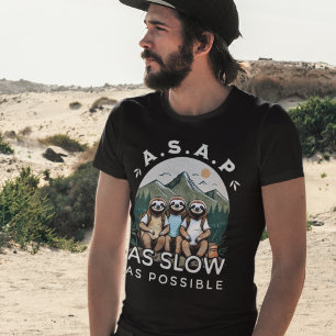 Funny Hikers Quote Sloth Hiking Team Outdoors T-Shirt
