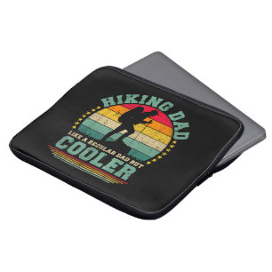 Funny Hiking Dad Like A Regular Dad Hiking Laptop Sleeve
