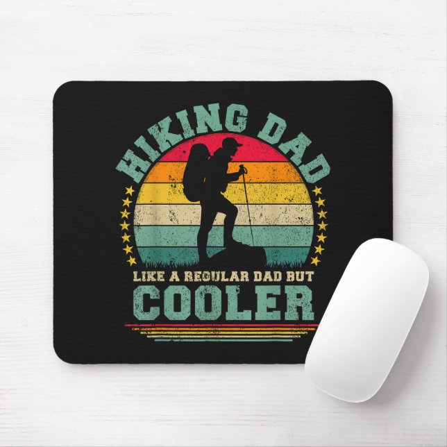 Funny Hiking Dad Like A Regular Dad Hiking Mouse Pad (With Mouse)