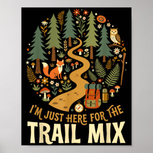 Funny hiking for women poster
