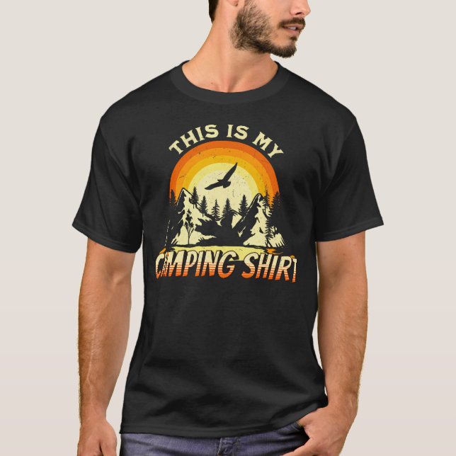 Funny Hiking Outdoors This Is My Camping Shirt Ret (Front)
