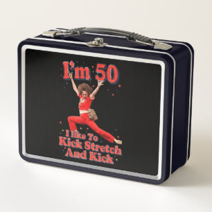 Funny Hiking Quote: I Hike To Kick Stretch and Kic Metal Lunch Box