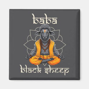 Funny Hindu Sritual Sheep Humor Sadhu Guru Witty P Magnet