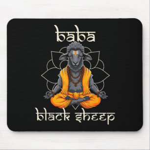 Funny Hindu Sritual Sheep Humor Sadhu Guru Witty P Mouse Pad