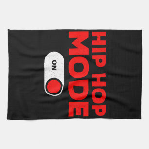 Funny Hip Hop Design For Men Women 90s Hip Hop Dan Tea Towel