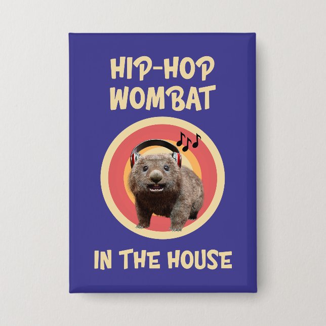 Funny Hip-hop Wombat in the House (Front)