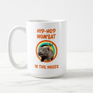 Funny Hip-hop Wombat in the House Coffee Mug