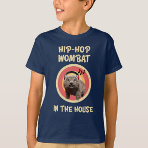 Funny Hip-hop Wombat in the House T-Shirt
