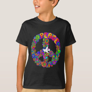 Funny Hipe Flower Wer Peace Sign Tee 