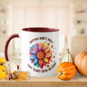 Funny Hippies Quote Sunflower Autumn Mug