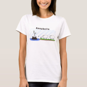 Funny hippo birdie two ewes T-Shirt