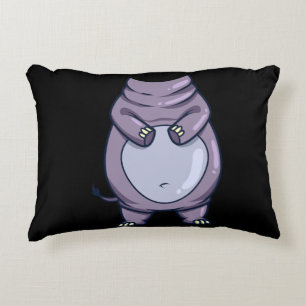 Funny Hippo Body Headless Halloween Mammal Costume Decorative Cushion