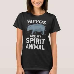 Funny Hippopotamus Design For Men Women Animal Hip T-Shirt