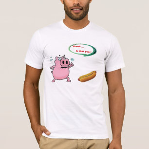 Funny Hipster Frank Quirky Hot Dog T-Shirt