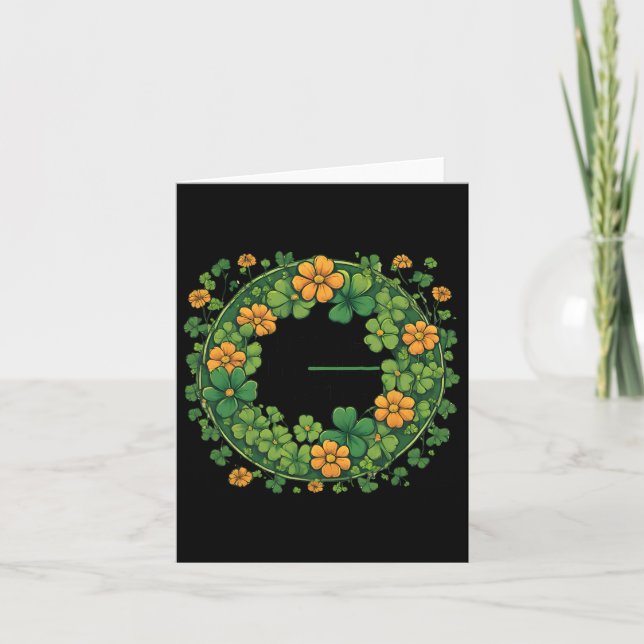 Funny Hispanic St. Patrick's Day Kiss Me I’m Irish Card (Front)