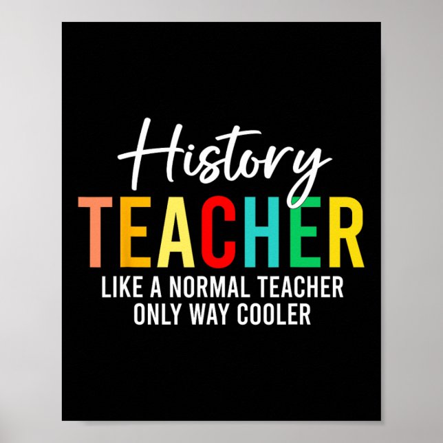 Funny History Teacher Definition Back To School Te Poster (Front)