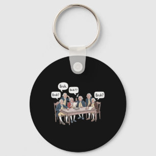 Funny History Teacher Founding Fathers Historical Key Ring