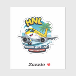 Funny HNL Airport Code Vinyl