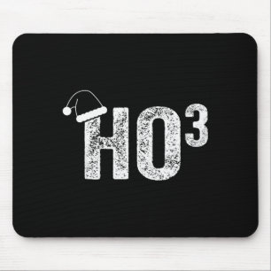 Funny Ho Ho Ho Ho3 Math Teacher Santa Hat Christma Mouse Pad