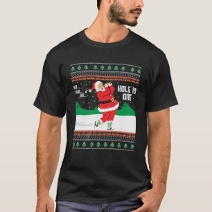 Funny Ho Ho Ho Ugly Santa Golf Christmas Sweater J