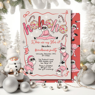 Funny Ho Ho Ho's Friendsmas Adult Christmas Party Invitation