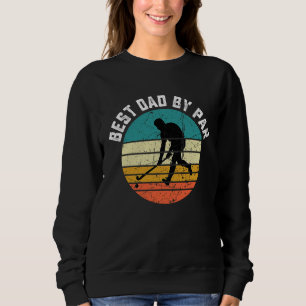 Funny Hockey Best Dad By Par Frisbee Father's Day Sweatshirt